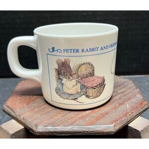 Vintage Peter Rabbit Eden Melamine Cup Children’s Beatrix Potter Character Mug
